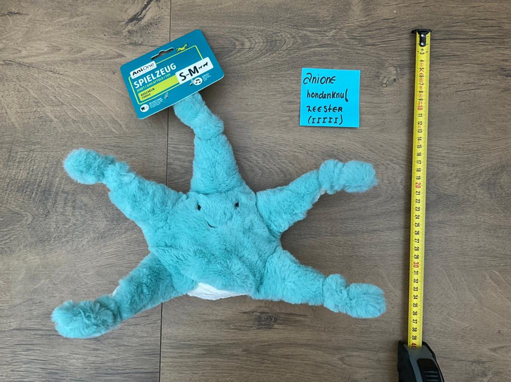 Nieuwe blauwe zeester hondenknuffel Anione met kaartje, Ophalen, Nieuw