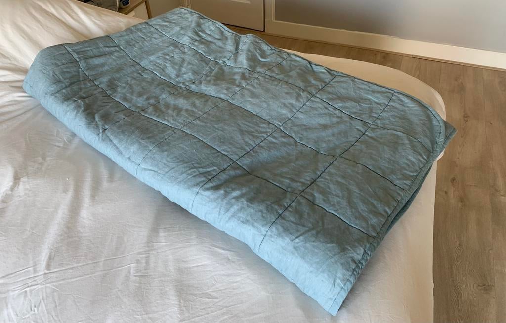 Ikea sprei, Blauw, Overige typen, Tweepersoons, Ophalen of Verzenden