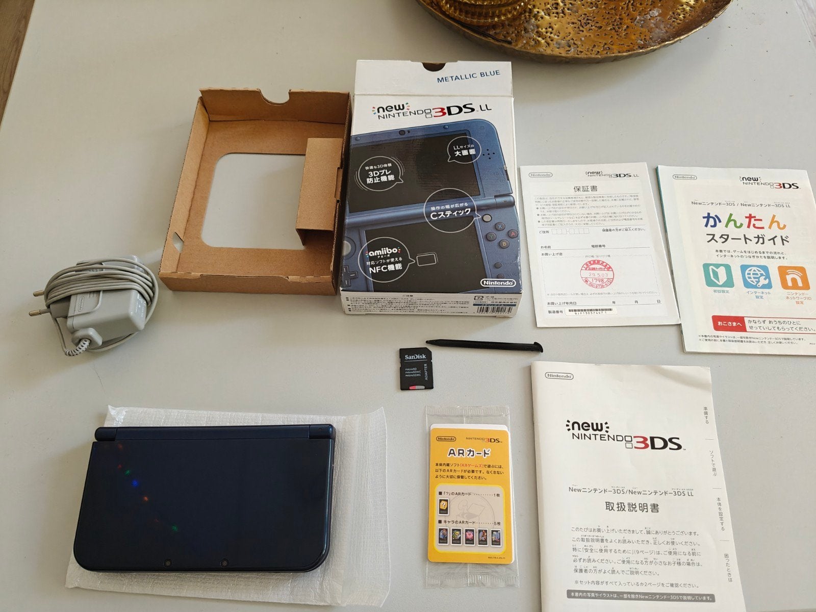 New Nintendo 3DS XL Met doos Metallic Blue Mint 128 GB, Spelcomputers en Games, Spelcomputers | Nintendo 2DS en 3DS, Ophalen of Verzenden