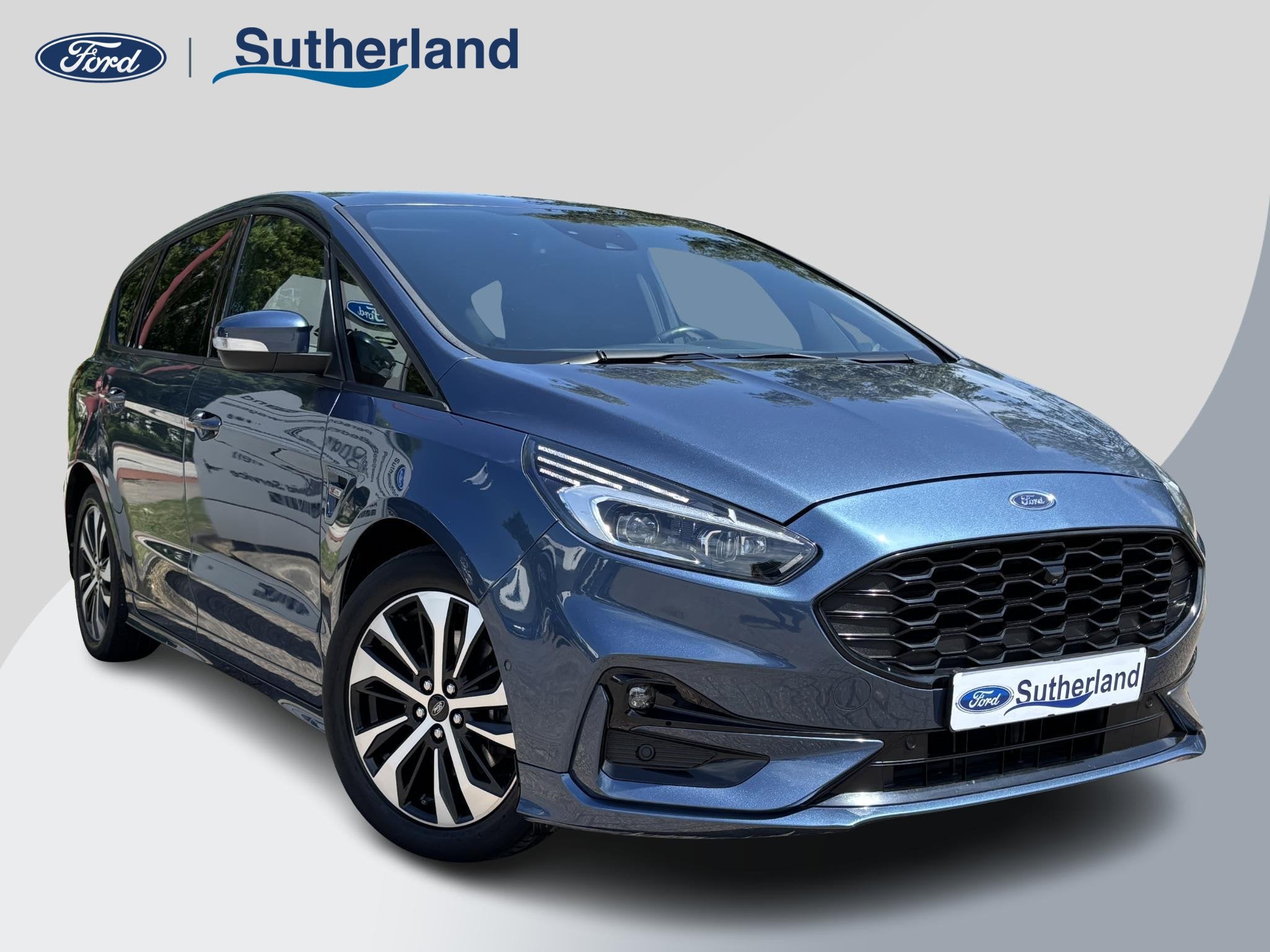 Ford S-Max 2.5 ST-Line FHEV 7 Persoons | 190pk | Panoramadak, Auto's, Stof, 7 stoelen, Bedrijf, Hybride Elektrisch/Benzine