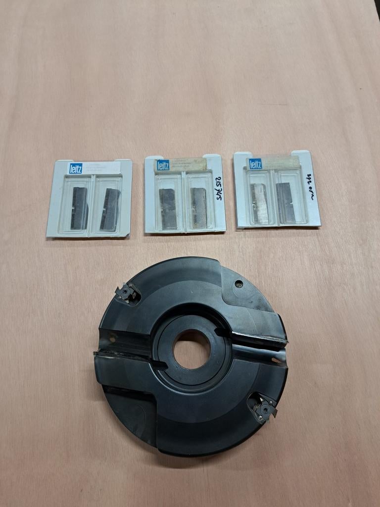 Leitz Bossingfrees met Wisselmessen en extra messen, Doe-het-zelf en Verbouw, Gereedschap | Freesmachines, Elektrisch, Ophalen of Verzenden