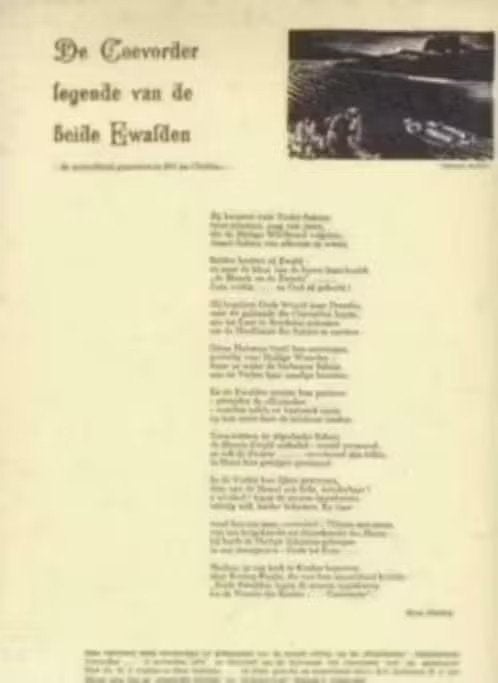 Coevorden Rijmprent Picardt Club Legende Ewalden 1974., Verzamelen, Ophalen of Verzenden, Zo goed als nieuw