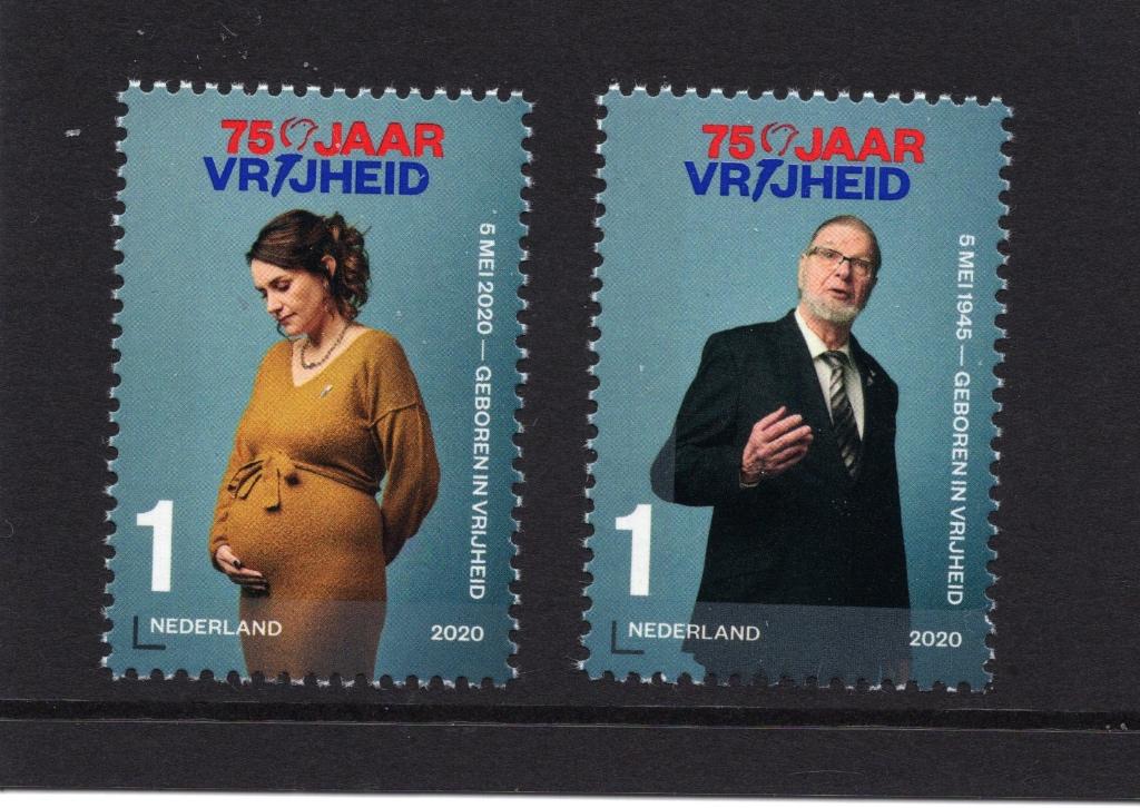 75 Jaar Vrĳheid NVPH 3842a en 3843a met afwĳkende tanding, Postzegels en Munten, Postzegels | Nederland, Ophalen of Verzenden
