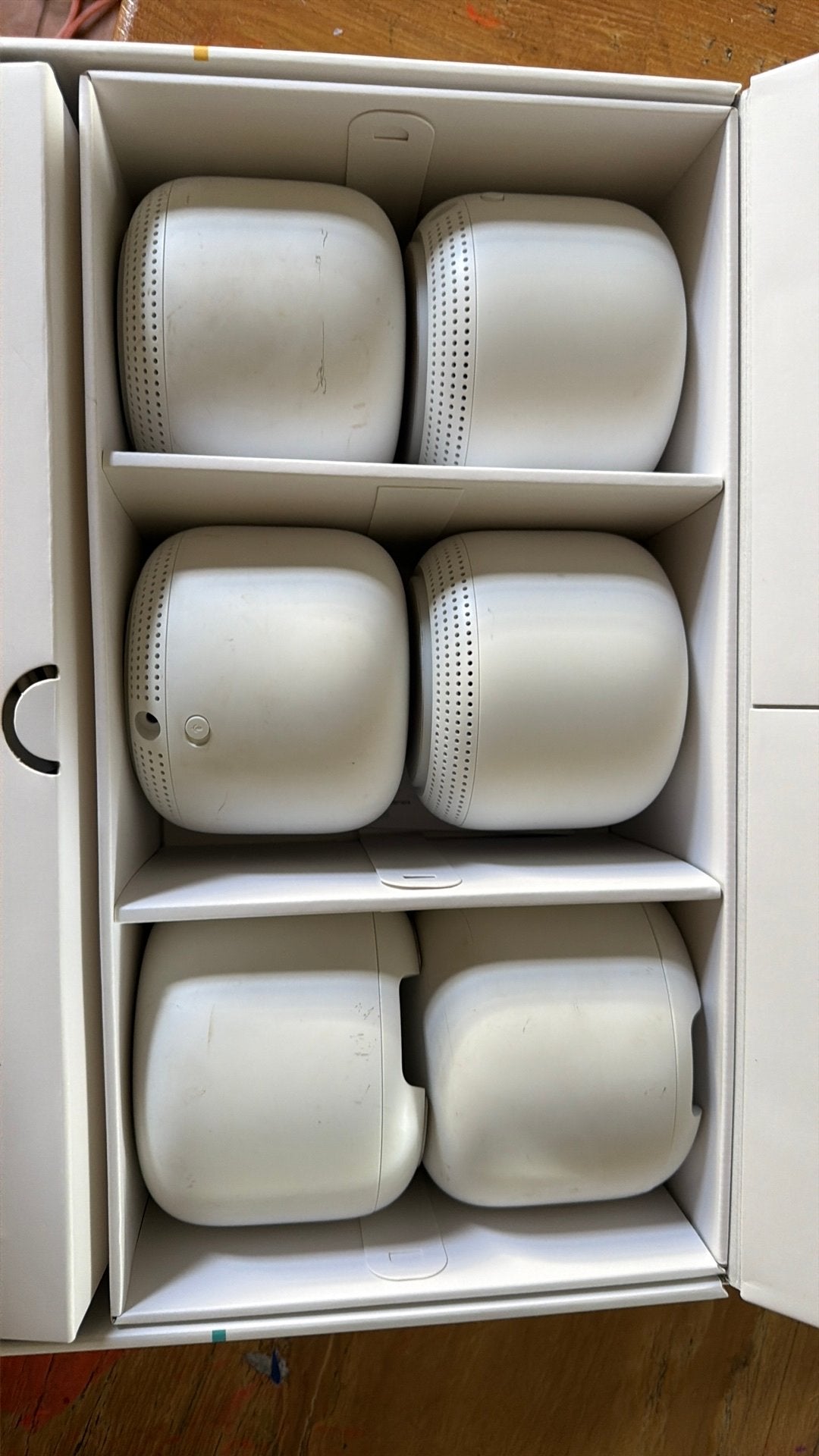 Google Nest Wifi Mesh set (6 stuks) 2x router 4x incl audio, Computers en Software, WiFi-versterkers, Ophalen, Gebruikt