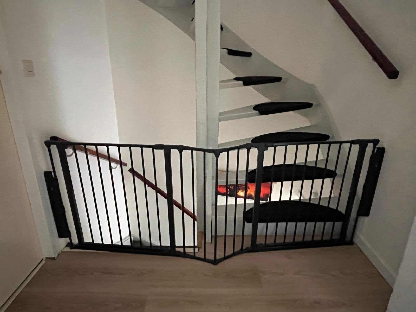 Babydan Flex Traphekje 2x Deur 184 - 192 cm, Kinderen en Baby's, Traphekjes, Ophalen, Zo goed als nieuw, Metaal of IJzer, 115 cm of meer