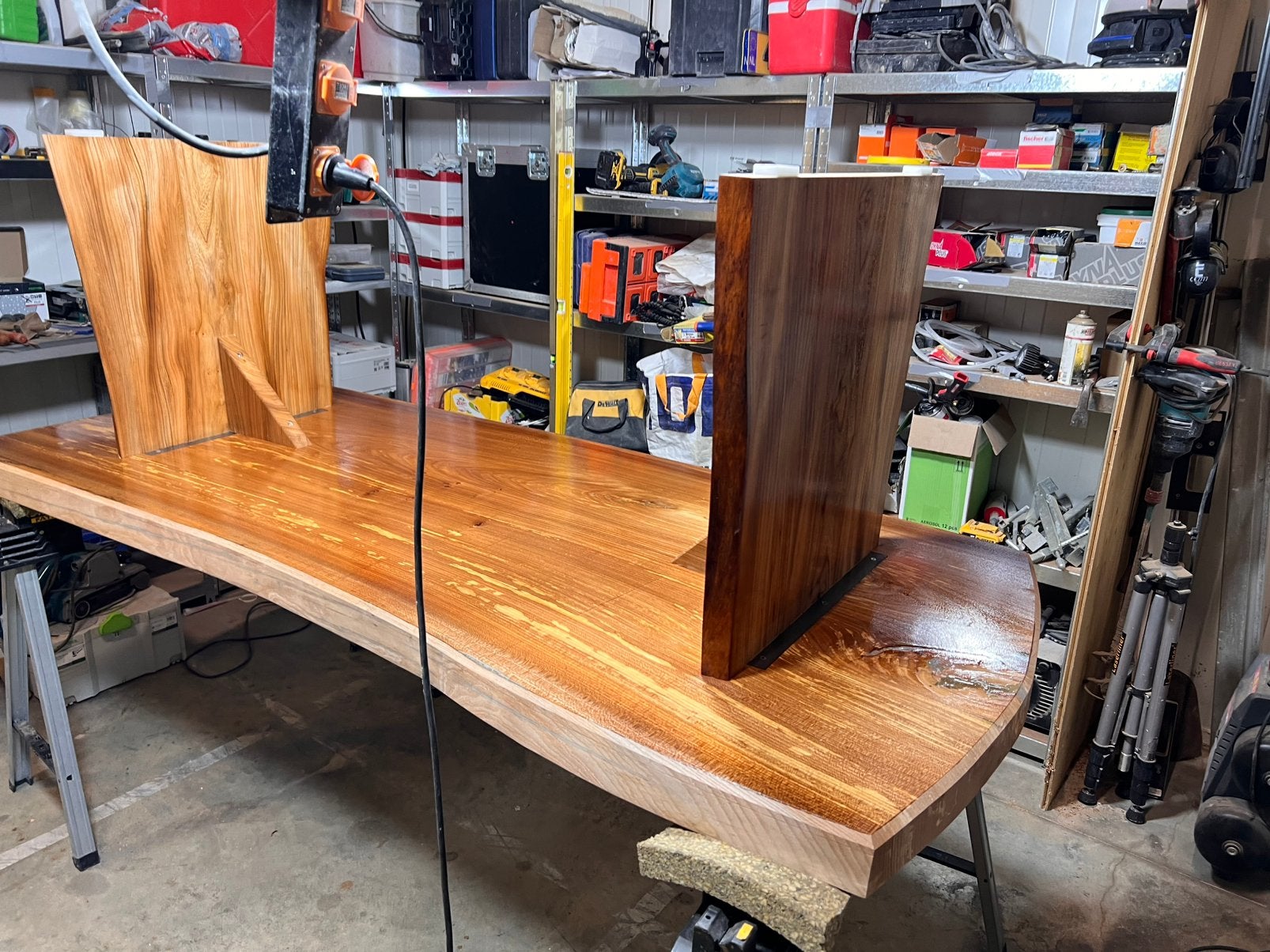 Iepen houten tafel, Ophalen, 50 tot 100 cm, Vijf personen of meer, Overige houtsoorten