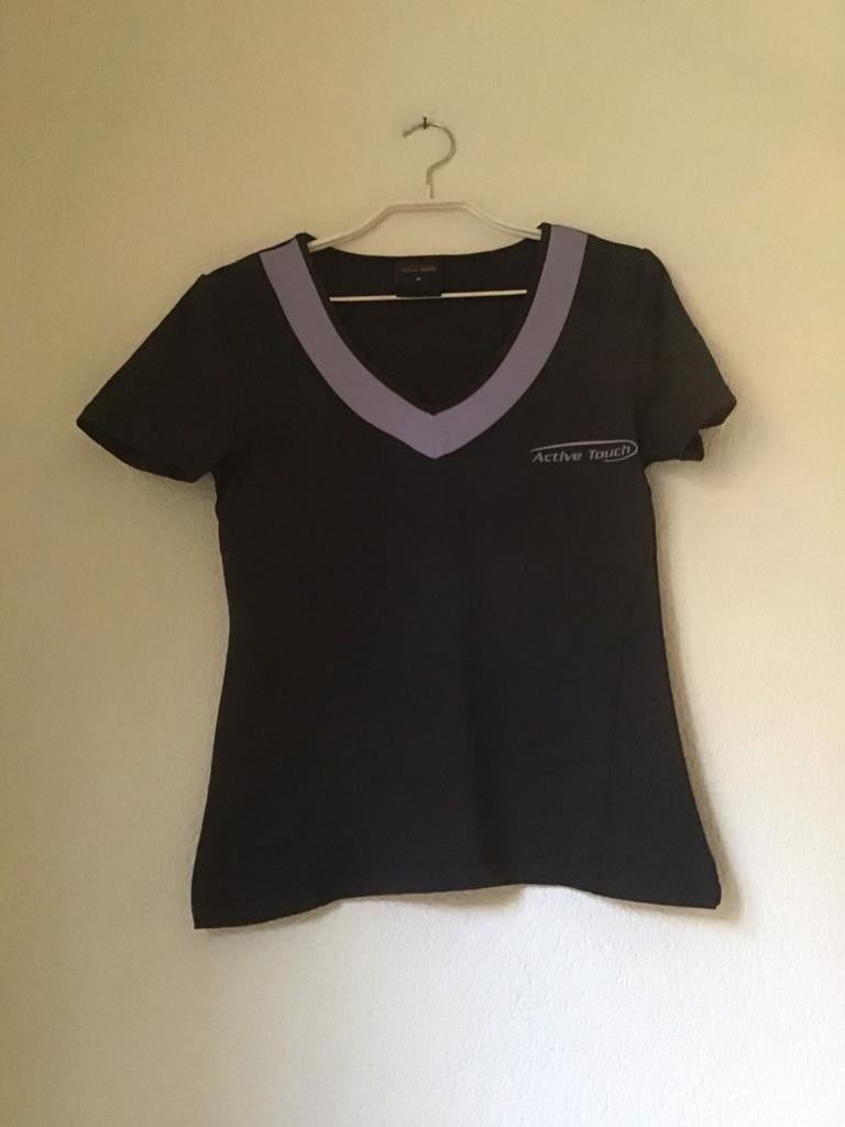 Active Touch Sportshirt zwart/lila maat M, Kleding | Dames, Sportkleding, Maat 38/40 (M), Zwart, Ophalen of Verzenden, Fitness of Aerobics