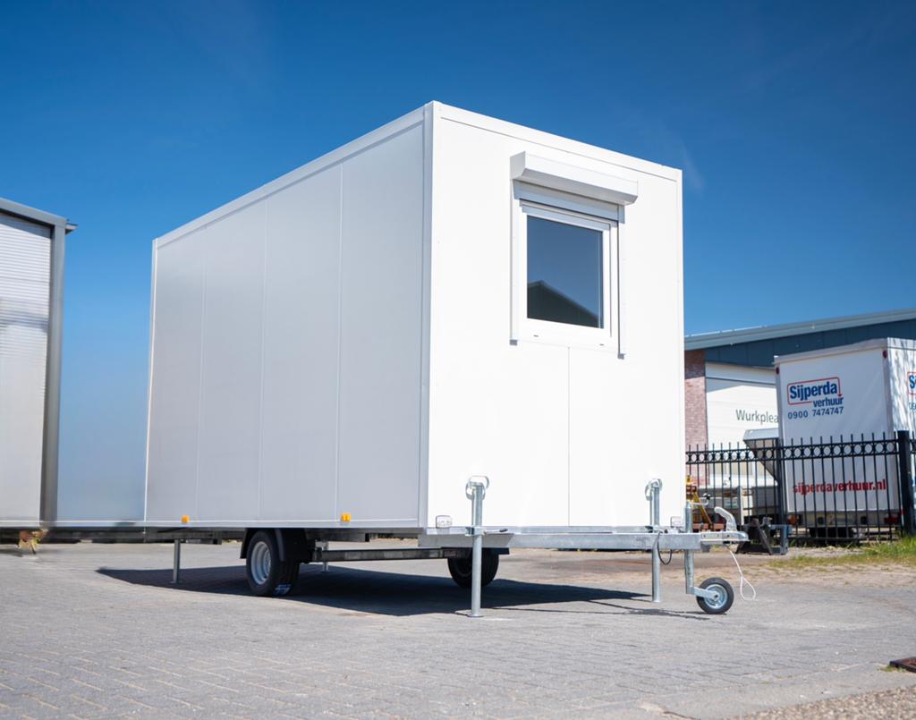 Nieuwe snelverkeer schaftwagen / bouwkeet 4 x 2 meter, Ophalen, Nieuw