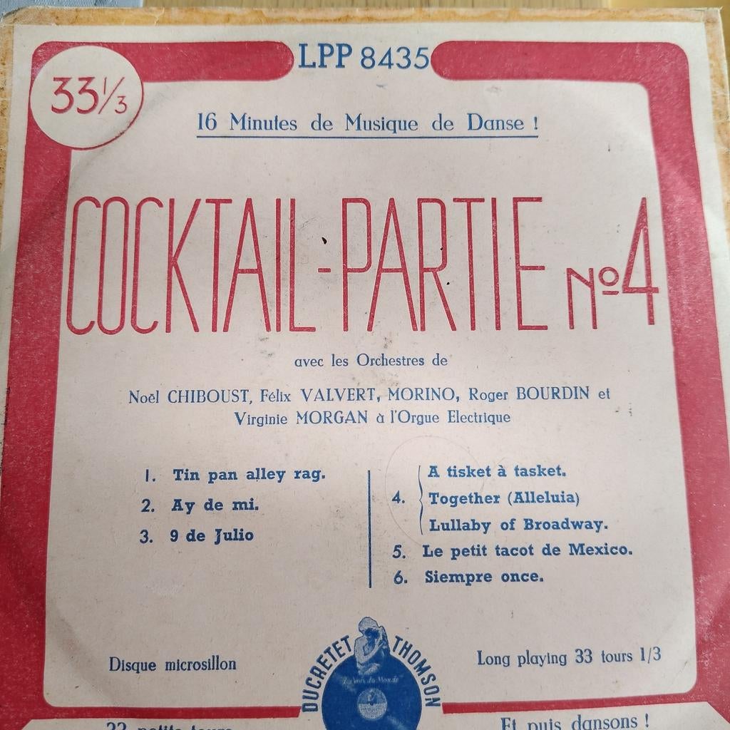 Cocktail-Partie N4  - Dansmuziek (33 1/3 toeren), Cd's en Dvd's, Vinyl Singles, Ophalen of Verzenden, Gebruikt, 7 inch