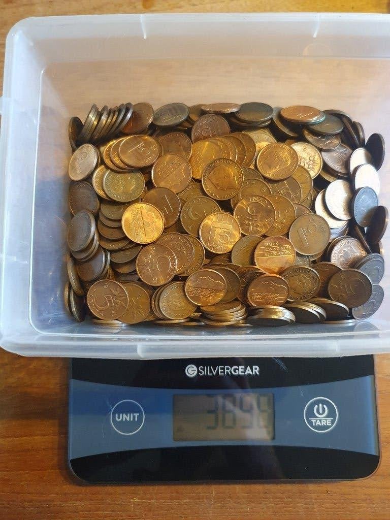 Centen & Stuivers van voor de Euro, 4,9 kilo!, Ophalen of Verzenden, Koningin Wilhelmina