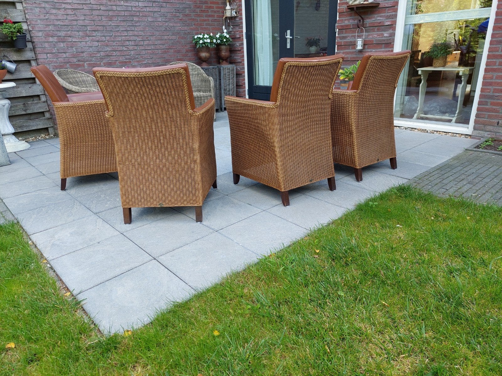 eetkamerstoelen leer, Huis en Inrichting, Stoelen, Ophalen, Gebruikt, Landelijk, Vier