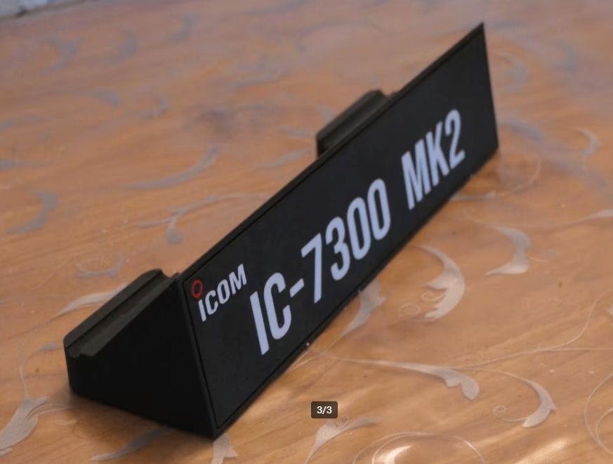 ICOM IC-7300 MK2 beugelverhoger met uw call, Ophalen of Verzenden, Nieuw