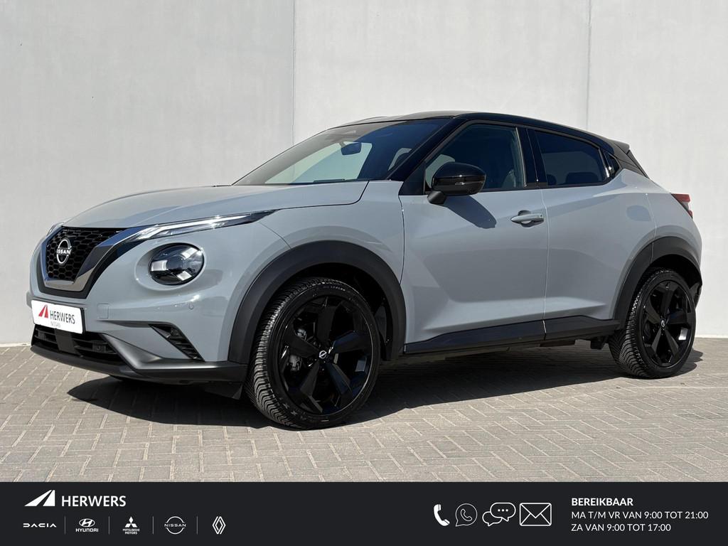Nissan Juke 1.0 DIG-T Tekna / Fabrieksgarantie t/m 12-2027 /, Auto's, Nissan, Euro 6, Leder en Stof, Bedrijf, 3 cilinders