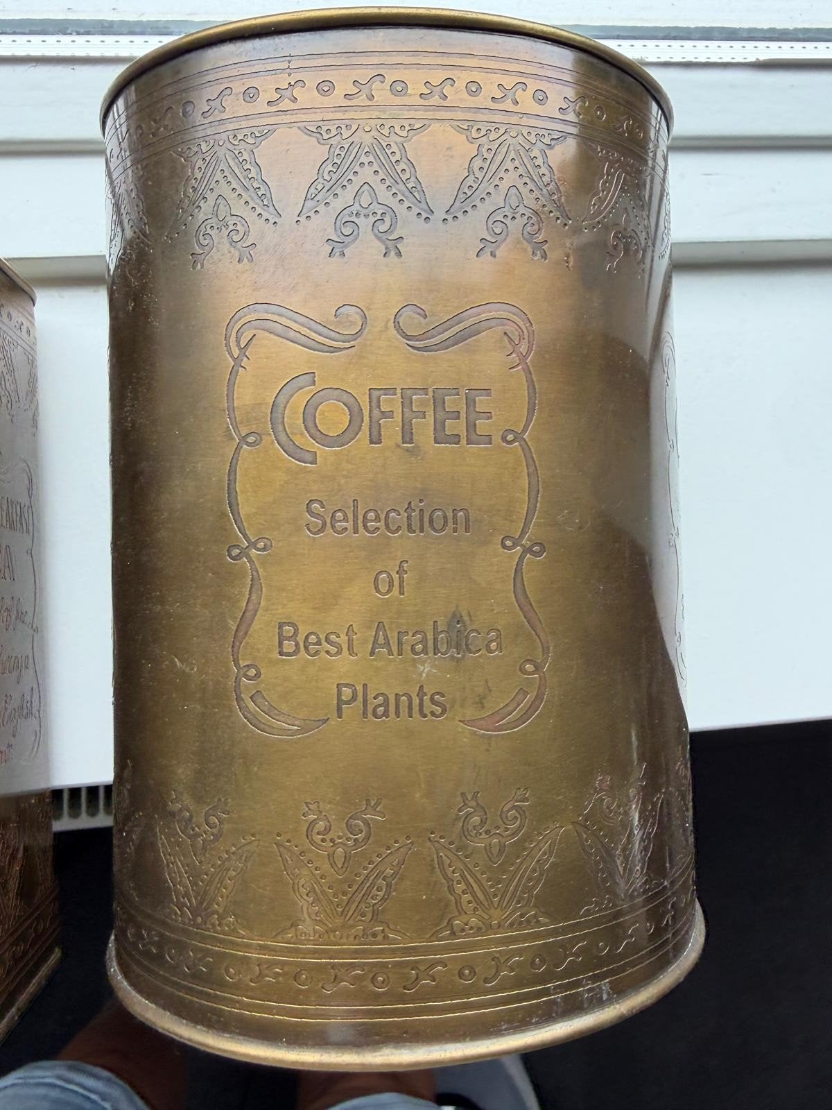 3 vintage bewaarbussen koffie thee suiker, Ophalen of Verzenden