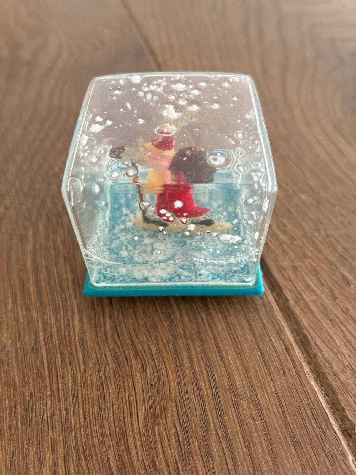 Vintage plastic sneeuwbol Sinterklaas/Kerstman, Ophalen