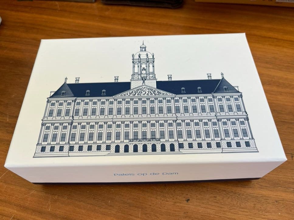 KLM Huisje Paleis op de Dam - Leeg Doosje, Ophalen of Verzenden, Zo goed als nieuw, Paleis of Waag