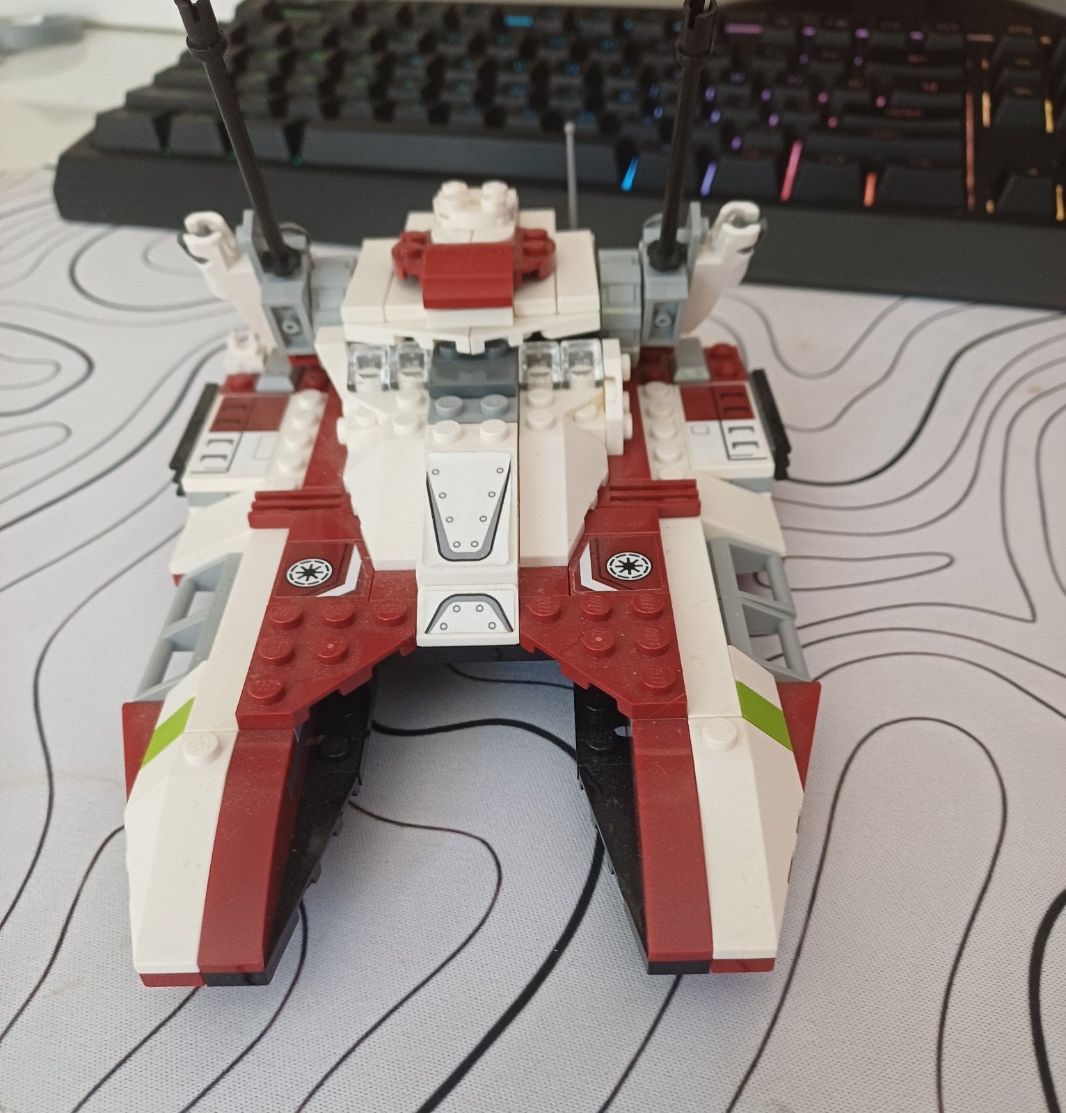 LEGO Star Wars Republic Fighter Tank met figuren, Ophalen of Verzenden, Zo goed als nieuw, Overige merken
