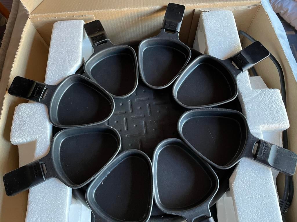 Tefal gourmetstel met 8 pannetjes., Witgoed en Apparatuur, Gourmetstellen, Zo goed als nieuw, 8 personen of meer, Ophalen of Verzenden