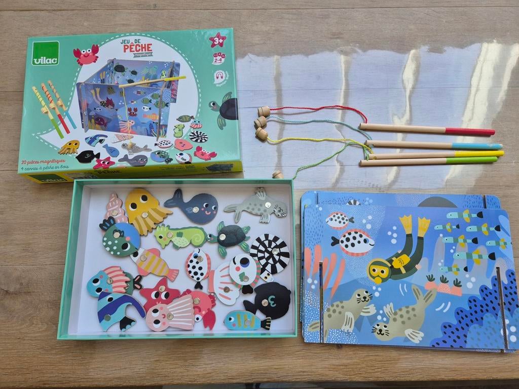 Vilac Magnetisch Visspel - Educatief Houten Speelgoed, Ophalen of Verzenden, Zo goed als nieuw, Jongen of Meisje