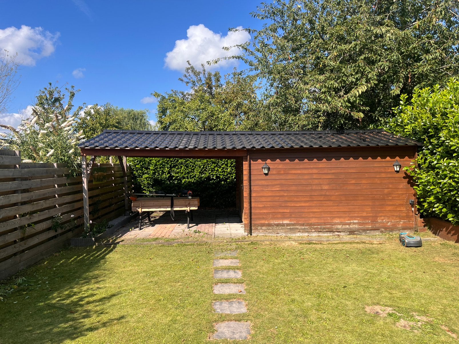 Blokhut met overkapping, Tuin en Terras, Ophalen, Blokhut, 2 ramen, 500 cm of meer