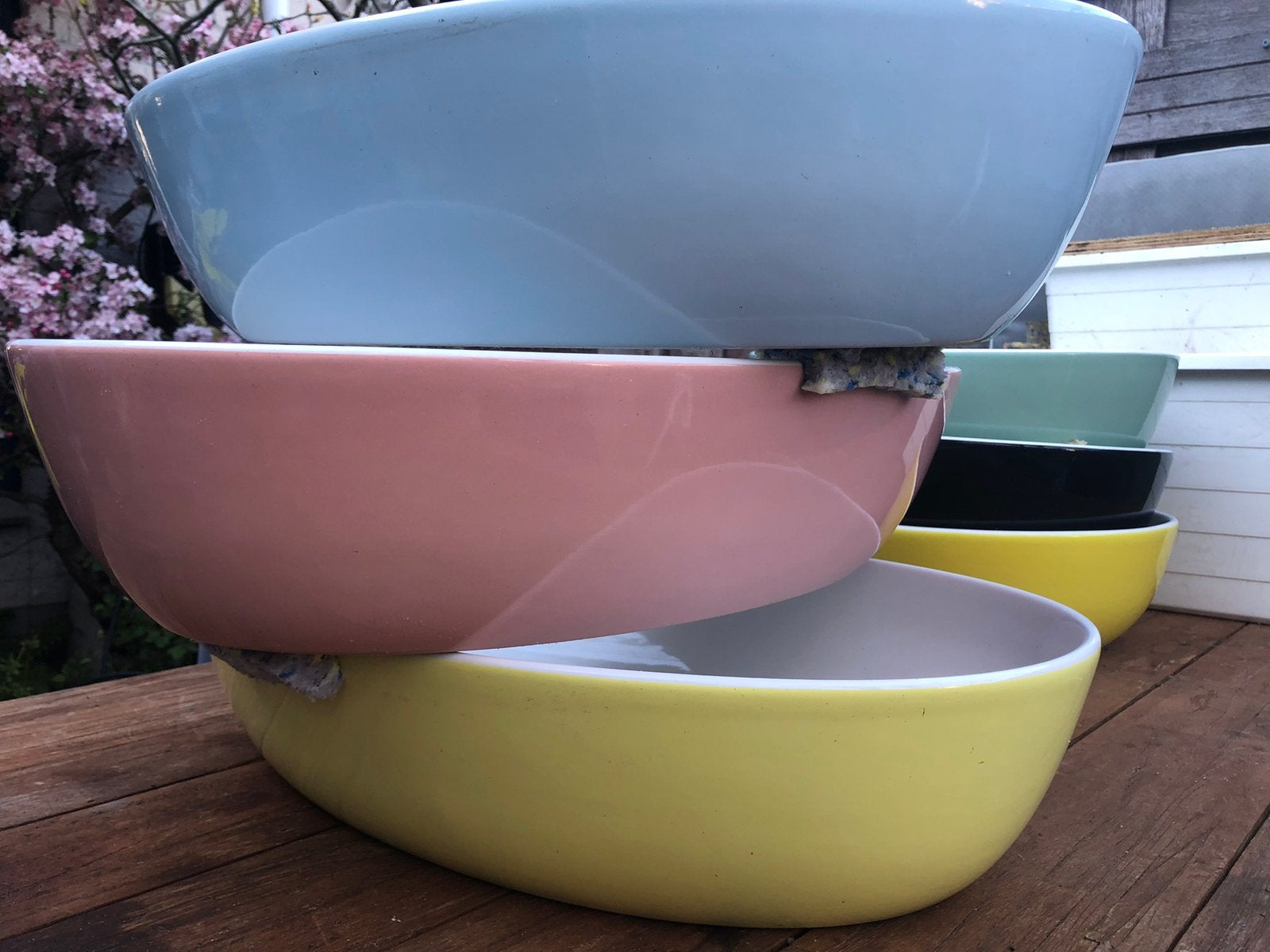 Villeroy & Boch Artis 4198 61 opzetwastafel lichtblauw, Ophalen, Zo goed als nieuw, Wastafel