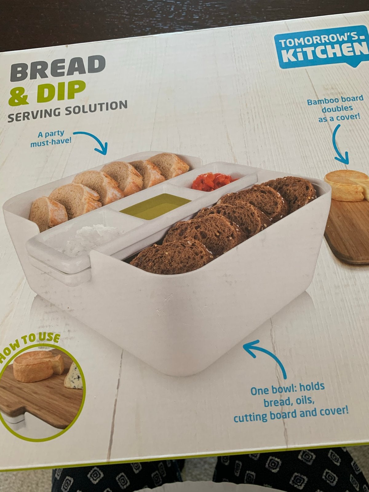 Tomorrow's Kitchen Brood & Dip Serveeroplossing, Ophalen, Overige typen, Kunststof, Nieuw