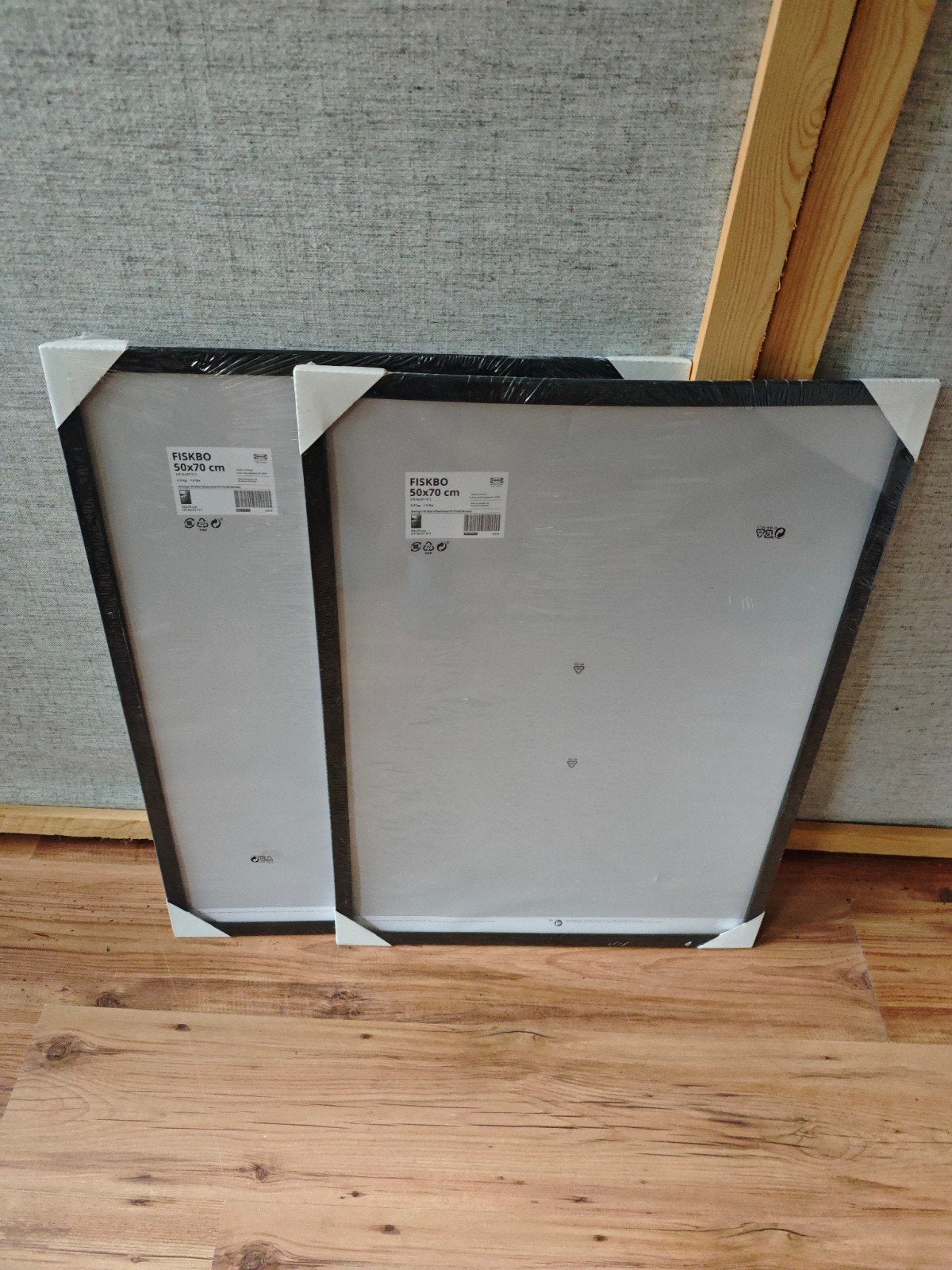 IKEA FISKBO Fotolijst 50x70 cm - Zwart (2 stuks), Ophalen, Nieuw, Fotolijst, Zwart