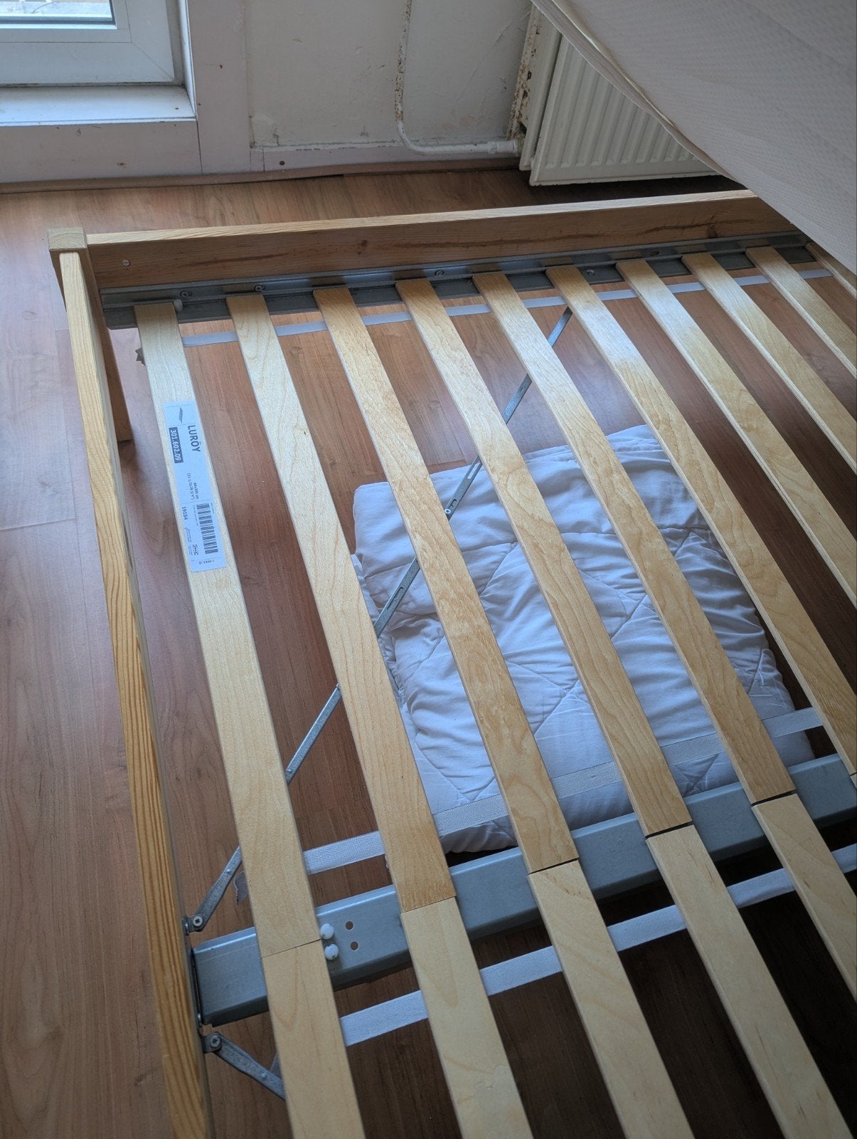IKEA TARVA bedframe met LURÖY lattenbodem 160cm x 200cm, Ophalen, Gebruikt, Overige kleuren, Tweepersoons