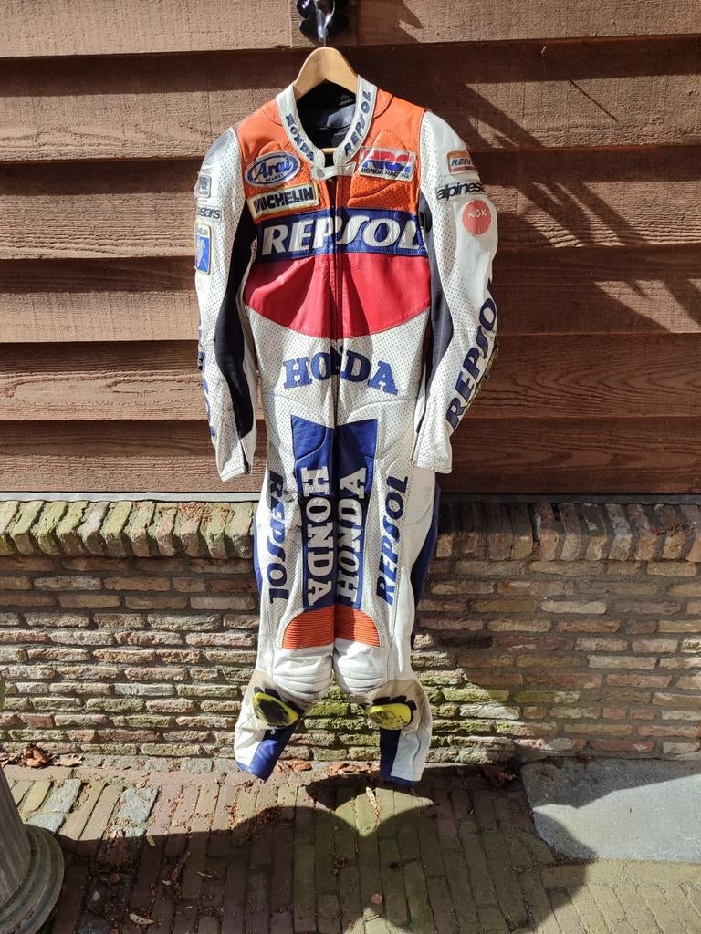 Eendelig motorpak Repsol slank postuur, Eén persoon