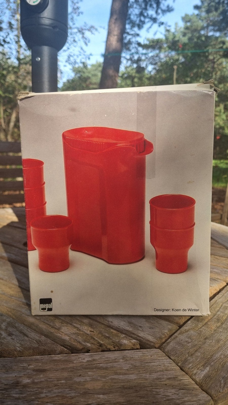 Mepal Museale design set 2 liter kan met 8 bekers - Geel, Ophalen, Overige typen, Nieuw, Kunststof