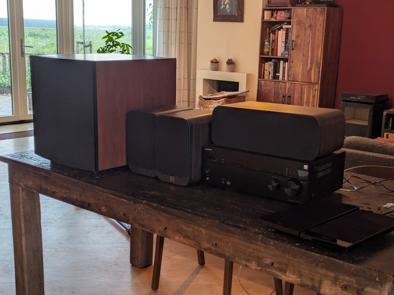 5.1 Surround Sound System Met Amp, Audio, Tv en Foto, Gebruikt, Speakerset, Inclusief kabels, Sony