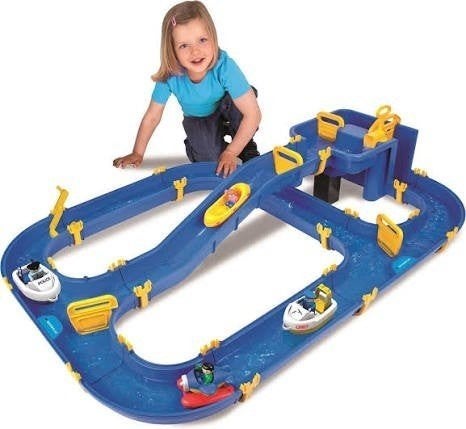 Waterplay waterbaan met boten en accessoires, Ophalen, Gebruikt