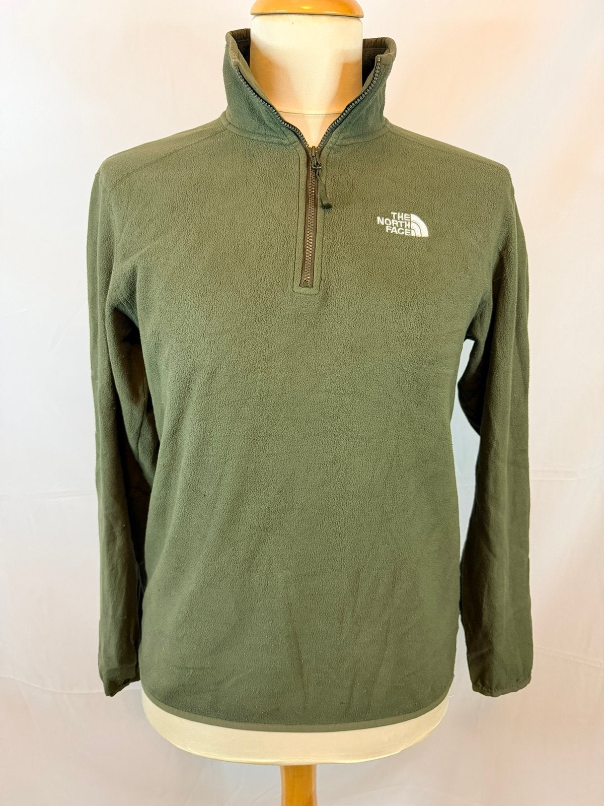 The North Face Fleece Vest Legergroen Maat L/G Nette Staat, Kleding | Heren, -, Verzenden, -, Zo goed als nieuw