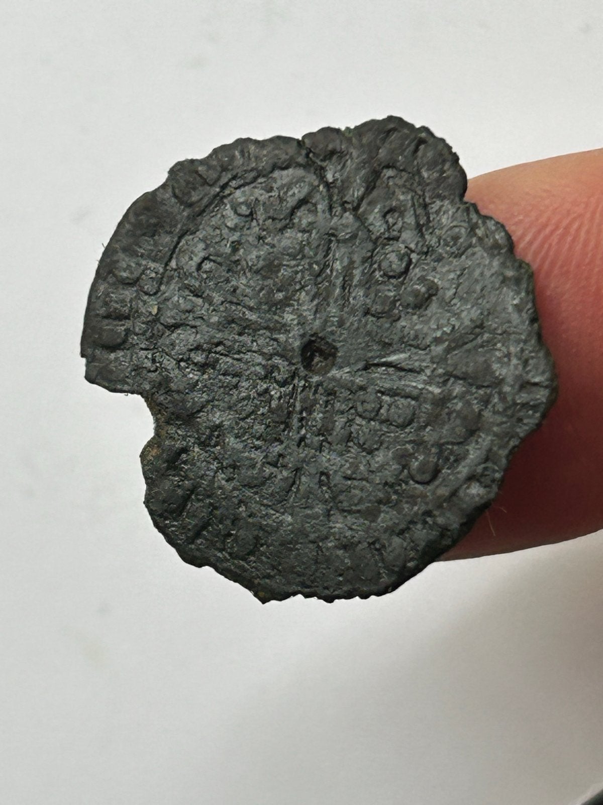 Middeleeuwse Rekenpenning Karel V (1364-1380) - Metaaldetect, Ophalen of Verzenden, Vóór koninkrijk, Overige waardes, Losse munt