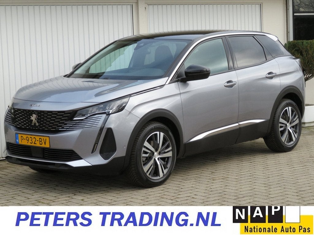 Peugeot 3008 1.2 AUT. Allure Pack NL AUTO-1e EIGENAAR-360 CA, Gebruikt, 1199 cc, Met garantie (alle), Leder en Stof