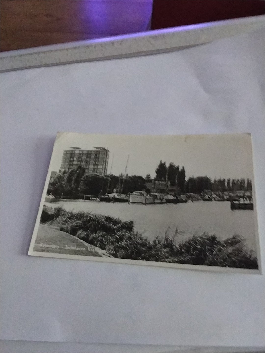 ROTTERDAM. 1960 JACHTHAVEN KRALINGSE PLAS, Ophalen of Verzenden, 1940 tot 1960, Zuid-Holland