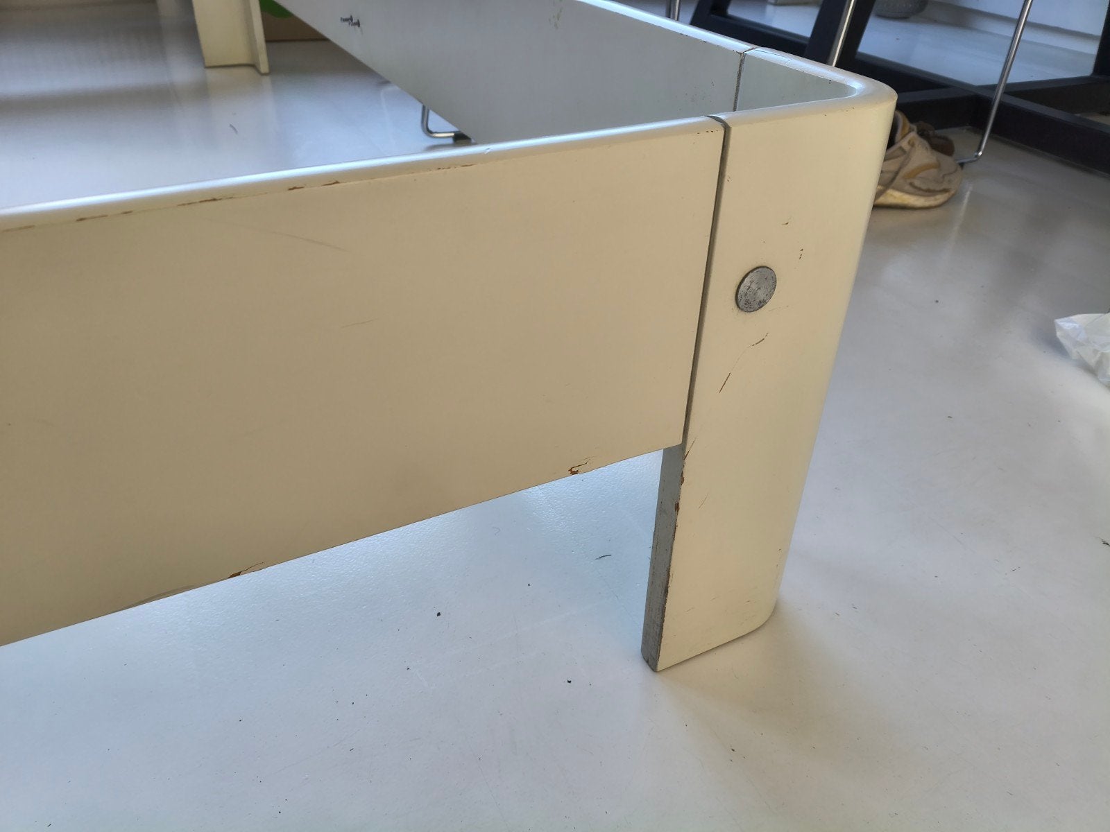 Auping auronde 180 x 200 wit, Ophalen, Gebruikt, Wit, Tweepersoons