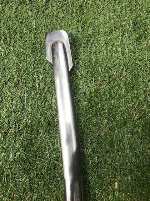 Foto 5 van fraaie metalen korte sabel, incl schede