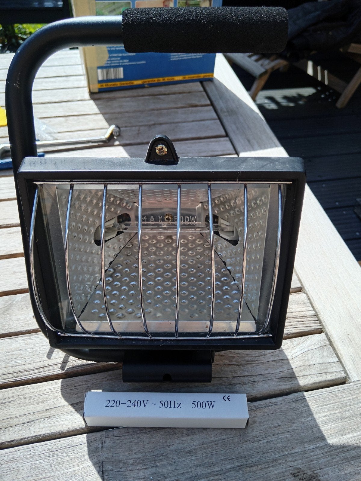 Bouwlamp werklamp halogeen, Ophalen of Verzenden
