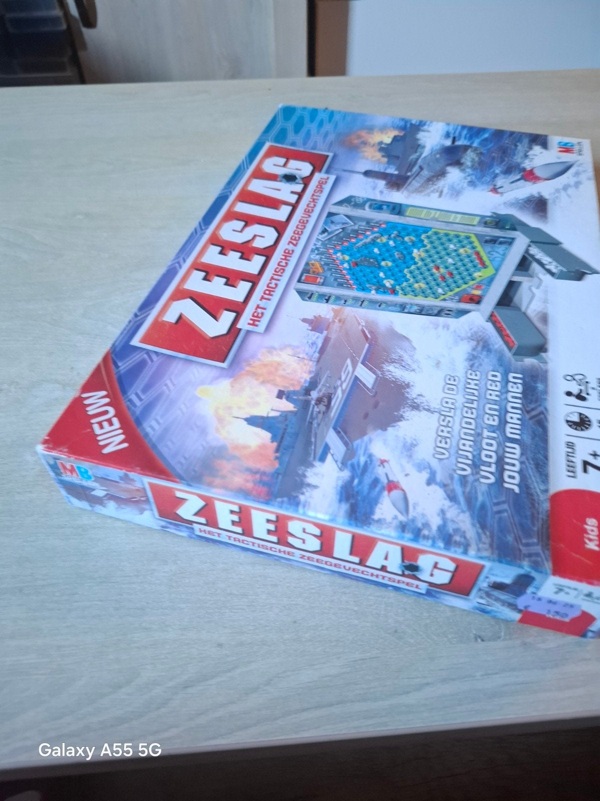Zeeslag: Het Tactische Zeegevechtspel - Nieuwstaat, MB Spellen, Een of twee spelers, Ophalen of Verzenden, Zo goed als nieuw