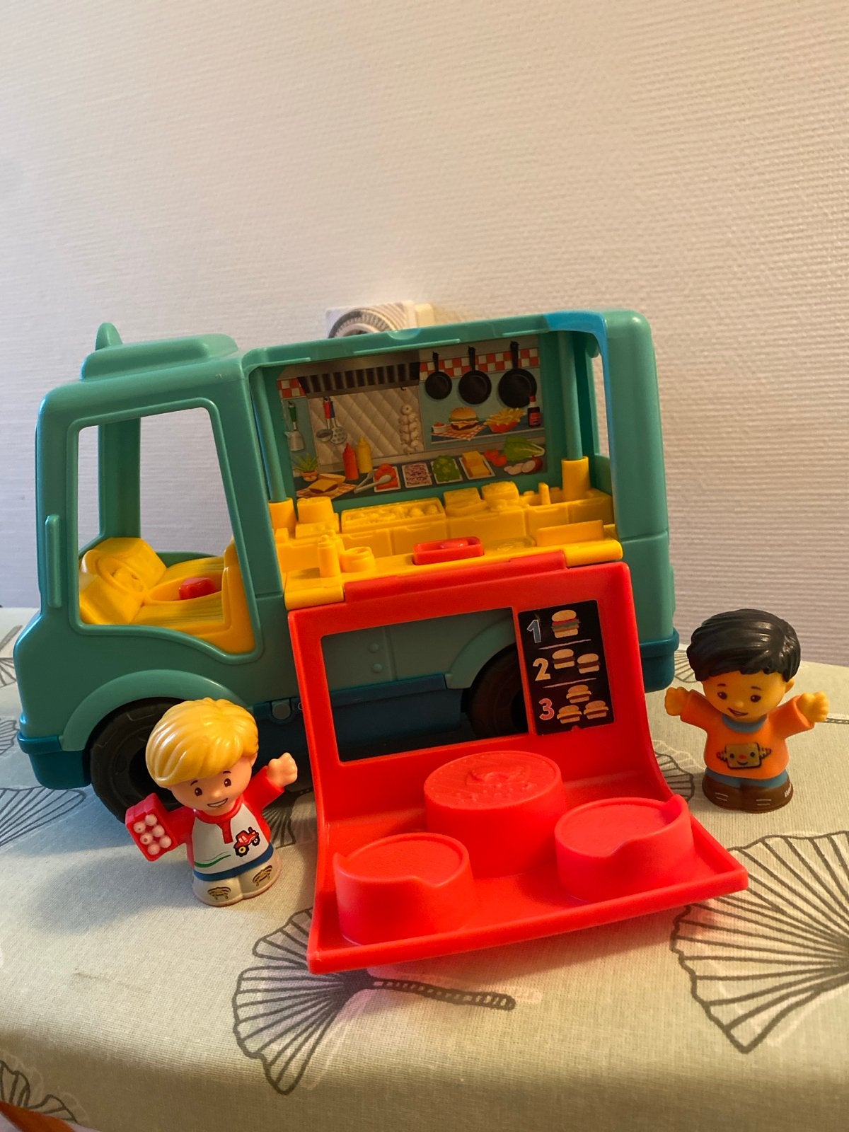 Fisher-Price Little People Foodtruck met geluid, Ophalen of Verzenden, Gebruikt, Auto, Met geluid