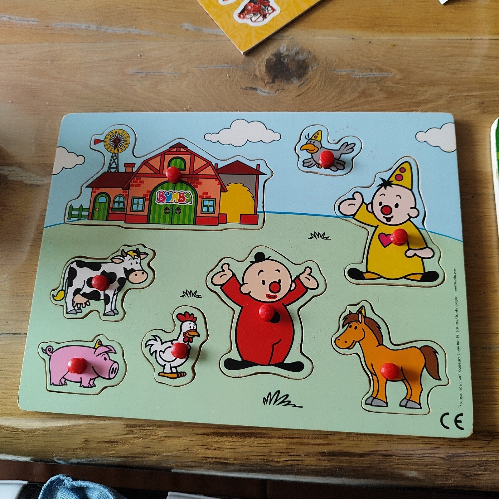 Houten puzzels: Bumba, voertuigen, dieren (ook geluid), Ophalen, 2 tot 4 jaar, Gebruikt, Van hout