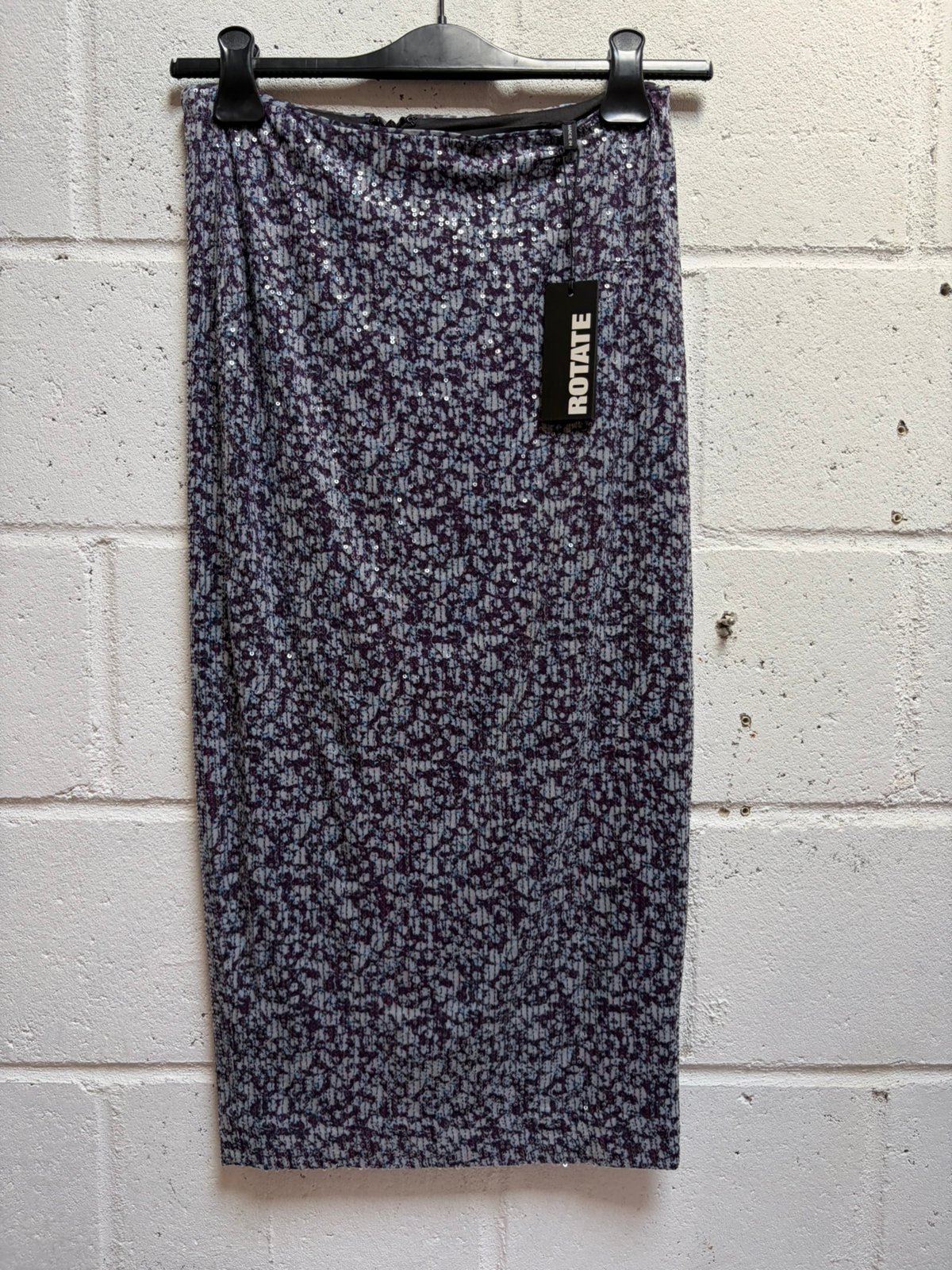Rotate rok skirt 36 Pencil €250 Pailletten sequin Midi skirt, Zwart, Ophalen of Verzenden, Zo goed als nieuw, Maat 36 (S)