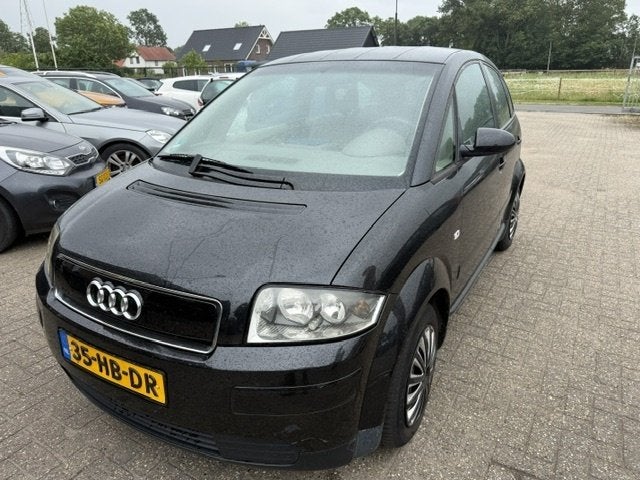 Audi A2 1.4 (bj 2001), Auto's, 4 stoelen, Zwart, Origineel Nederlands, Bedrijf