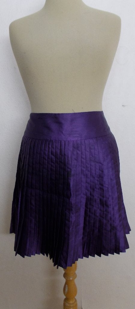 Paars plisse rokje van Proloog! M, Kleding | Dames, Maat 38/40 (M), Verzenden, Paars, Zo goed als nieuw