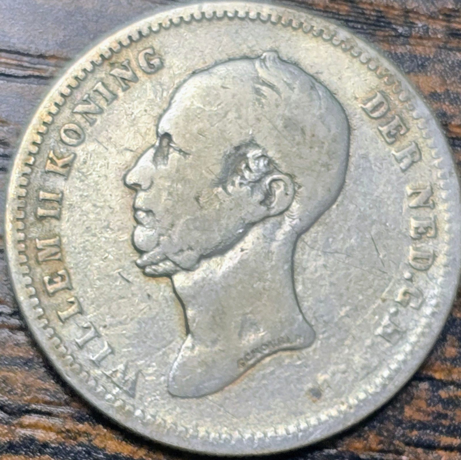 Zilveren 2,5 Cents Willem II 1848, Postzegels en Munten, Ophalen of Verzenden