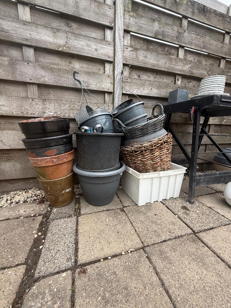 bluompotten, Ophalen, Rond, Minder dan 40 cm, Minder dan 25 cm