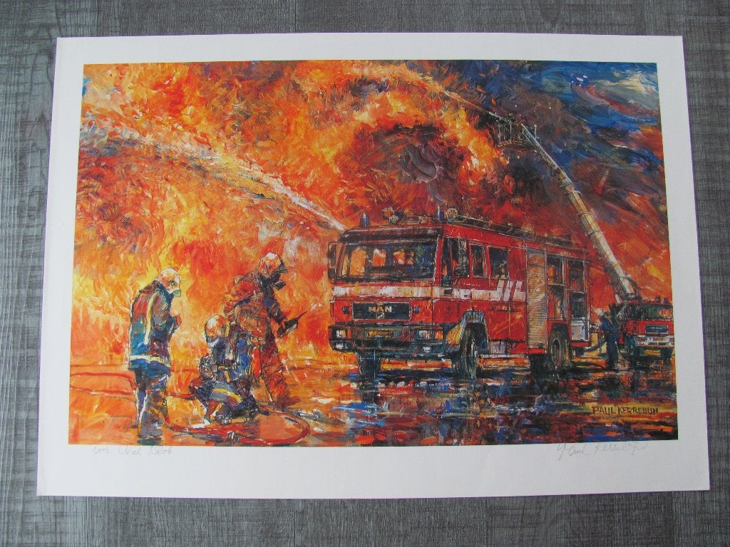 Paul Kerrebijn - Brandweer, Antiek en Kunst, Ophalen of Verzenden