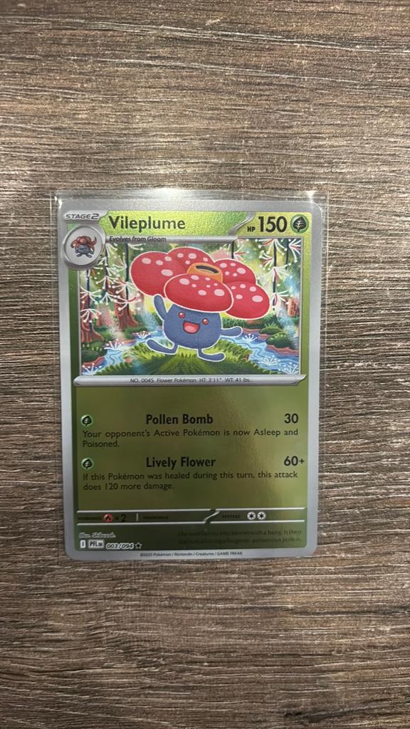 PFL Vileplume 003/094 Reverse holo, Ophalen of Verzenden, Zo goed als nieuw