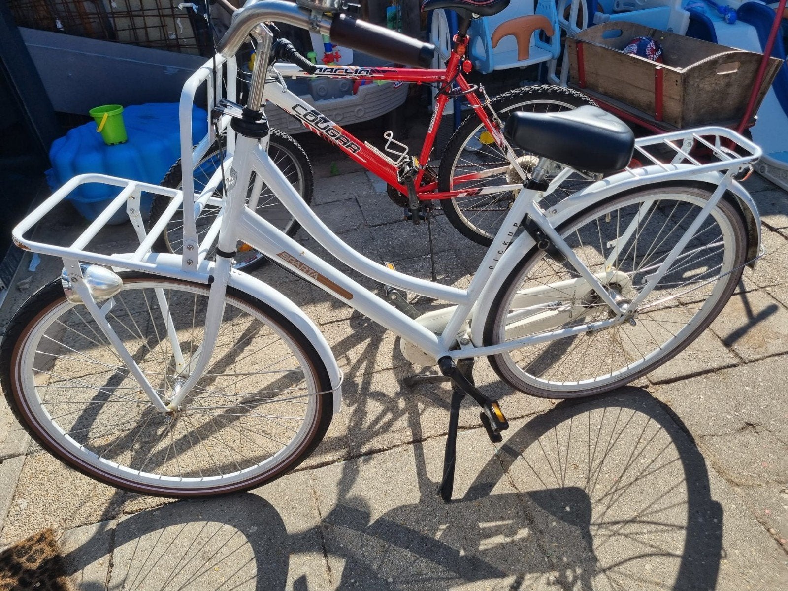 Sparta transportfiets met nieuwe voorband en zadel, Ophalen, Gebruikt, Terugtraprem, Sparta